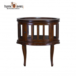Mahogany Oval Drink Cocktail Cabinet