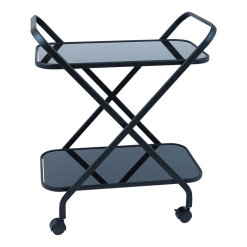 Matte Black Drinks Bar Cart