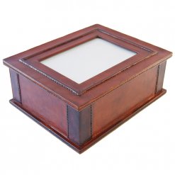 Tan Leather Memory Box