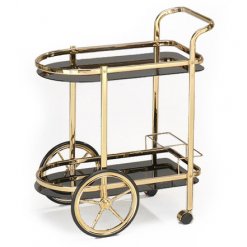 Luxe Drinks Bar Cart Gold