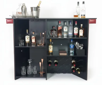 Hennessy Bar Counter is suitable for all the spaces for entertainment. theater, man cave, lounge, dining or living area. Serve the drinks in Style to family & friends.