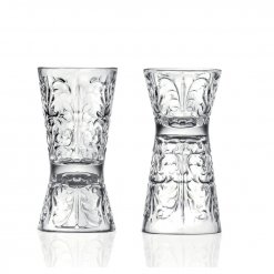 RCR Cristalleria Tattoo Clessidra Double Jigger 30 and 60ml