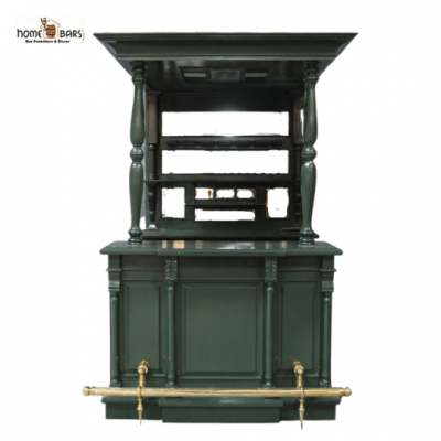 olive green bar cabinet