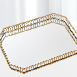Classic Gold Mirror Tray