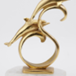 Dolphins on Surf Wave