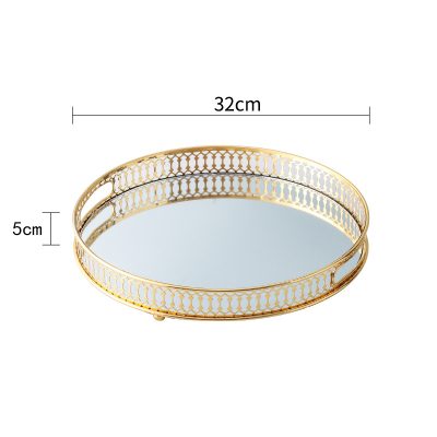 Round Mirror Tray