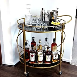 Jacquard Bar Cart