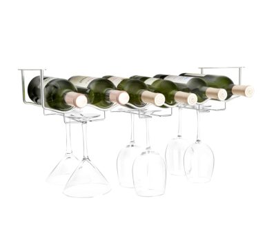Under Cabinet 6 Bottle Wine / Glass Rack