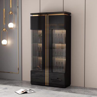 Gold Black Display Cabinet Black Display Cabinet