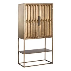 Gold Metal Bar Cabinet