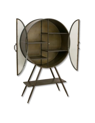 Round Metal Industrial Cabinet
