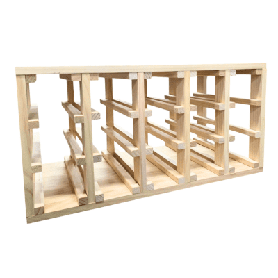 15 Bottles Wood Wine Rack