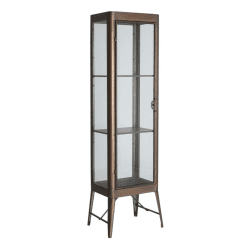 intage Loft Industrial Style Retro Iron Display Cabinet, Glass Display Cabinet, Metal Display Cabinet