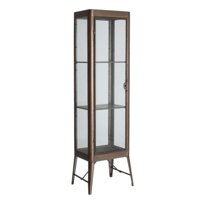 intage Loft Industrial Style Retro Iron Display Cabinet, Glass Display Cabinet, Metal Display Cabinet