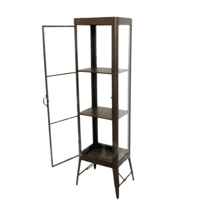 intage Loft Industrial Style Retro Iron Display Cabinet, Glass Display Cabinet, Metal Display Cabinet