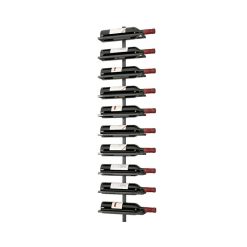 Wall Mounted Wine Rack H-Type. This sleek, durable, and space-saving wine rack holds up to 10 bottles. Add multiple racks to create a custom wall cellar. Perfect for wine enthusiasts and as a thoughtful gift
