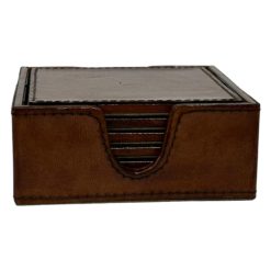 LEATHER SQ COASTER