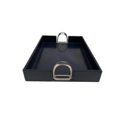 LEATHER TRAY WITH STIRRUPS