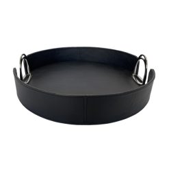LEATHER TRAY WITH STIRRUPS