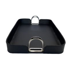 LEATHER TRAY WITH STIRRUPS