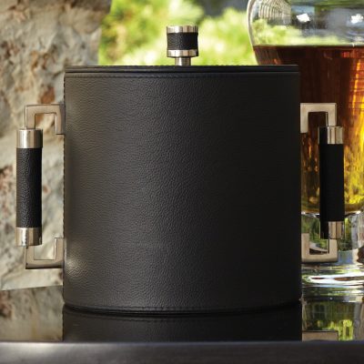 Leather Wrapped Ice Bucket