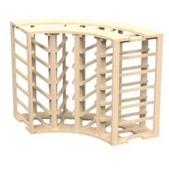 Maximize your space with the 24-Bottle Corner Wine Rack, made from premium New Zealand Pine Wood. Available in Natural Pine and Rich Black finishes, this stylish rack is perfect for storing wine in any corner of your home.