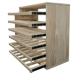 36-Bottle Sliding Shelves Wine Rack