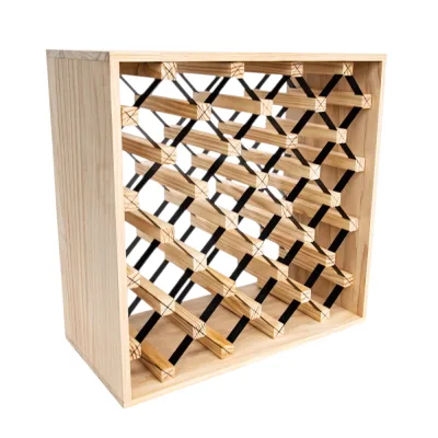 Store up to 25 wine bottles in a stylish diamond shape. Easy to build, strong pine wood, and perfect for any room in your home or bar.